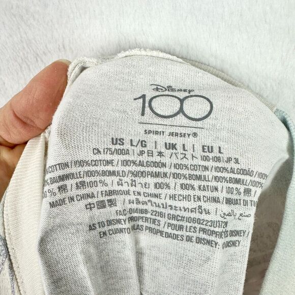 DISNEY Tye Dye Jersey with Disney Characters and Disney100 BRAND NEW. NEVER WORN - Picture 7 of 9